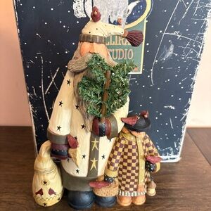 Williraye Studio Christmas Delivery Santa Figurine 2003 w Box